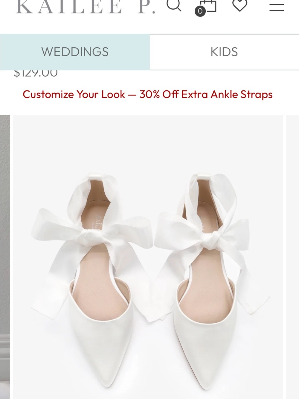 Kailee P Women’s Ribbon Tie Flats
